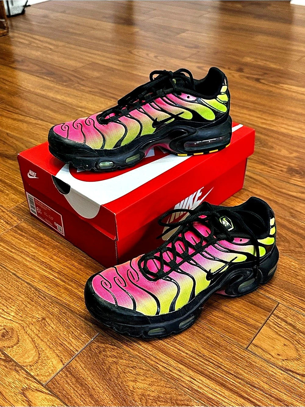 Nike Air Max Plus (GS) Pink & Green Sneakers